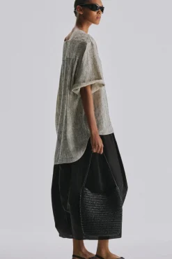 Alma Shoulder Raffia Bag