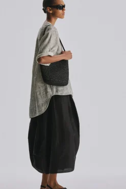 Alma Shoulder Raffia Bag